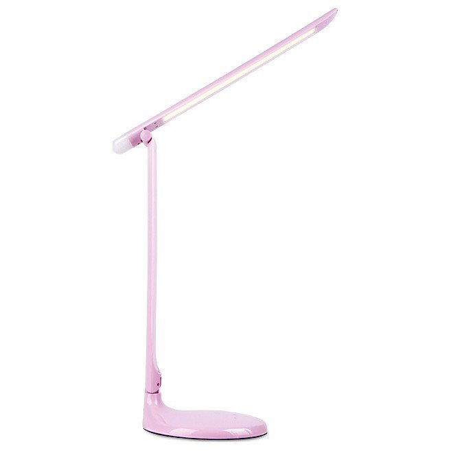Настольная лампа офисная Ambrella DE550 DE551 PI розовый LED 3000-6400K 8W. 