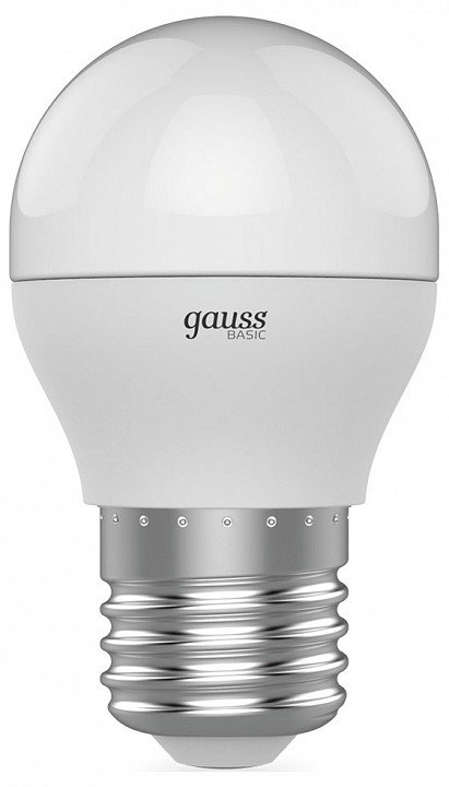 Лампа светодиодная Gauss E27 7,5W 4100К матовая 1053228. 