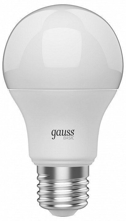 Лампа светодиодная Gauss E27 9,5W 3000К матовая 1023210. 