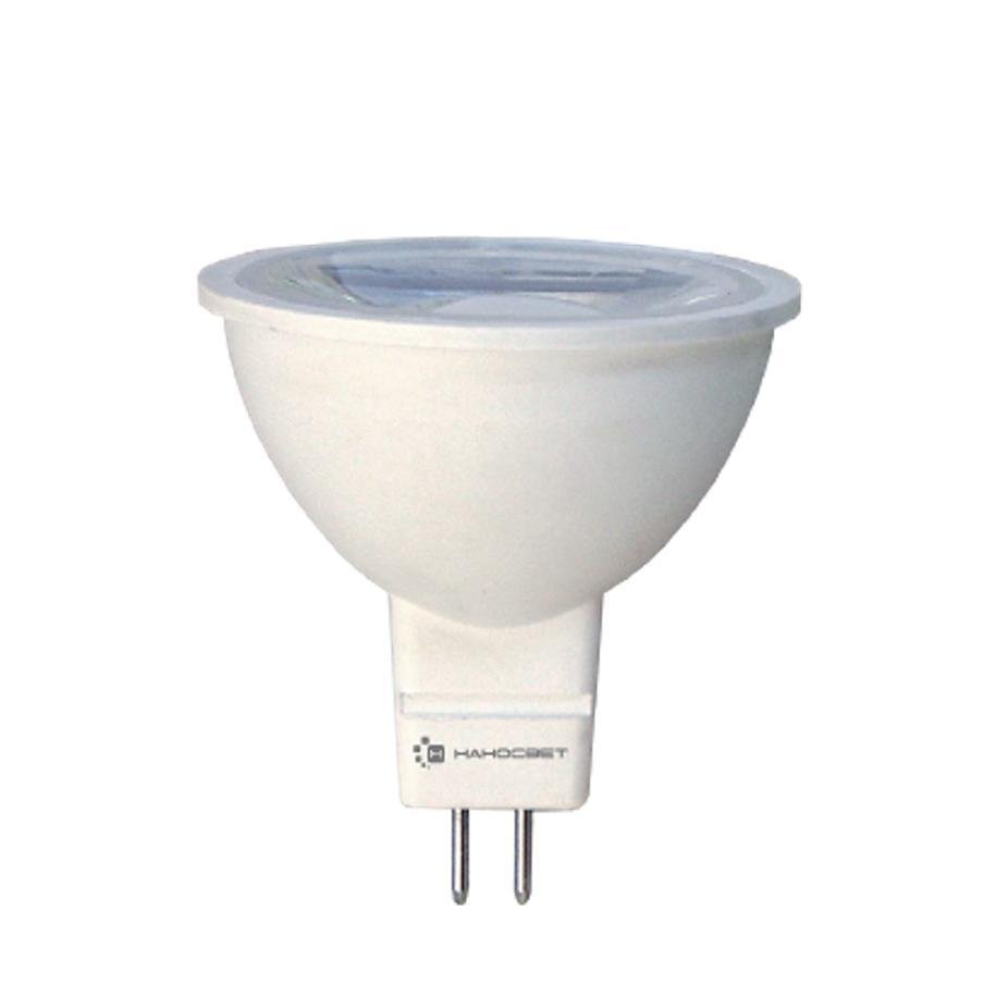 Лампа светодиодная Наносвет GU5.3 5W 2700K матовая LH-MR16-50/GU5.3/927/60D L016. 