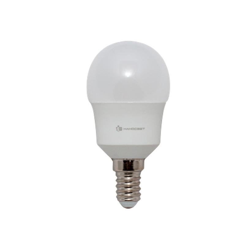 Лампа светодиодная Наносвет Е14 6,5W 3000K матовая LH-G-60/E14/930 L061. 