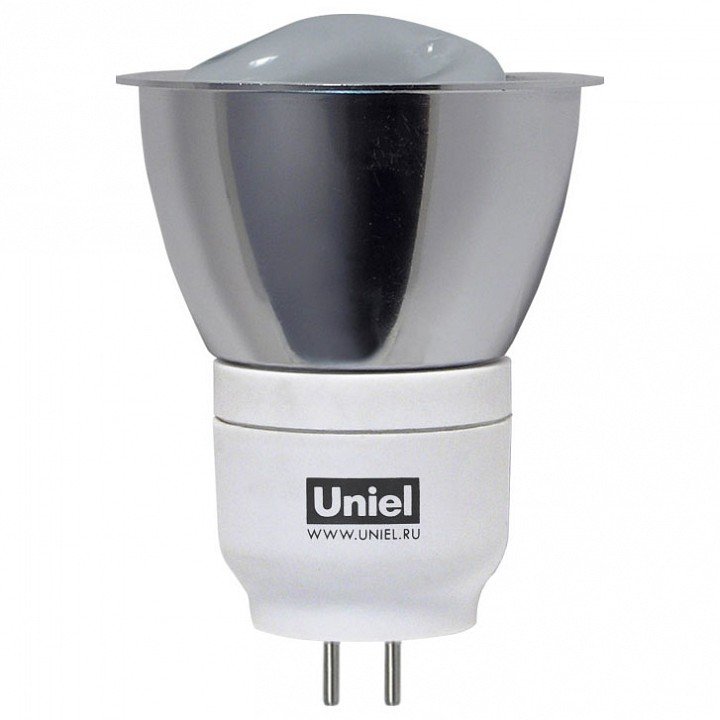 Лампа компактная люминесцентная Uniel  GU5.3 7Вт 2800K 00475. 