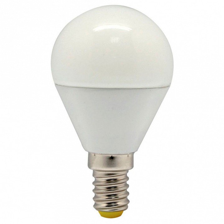 Лампа светодиодная Feron E14 7W 2700K Шар Матовая LB-95 25478. 