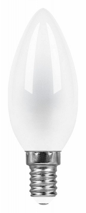 Лампа светодиодная Feron E14 9W 2700K Свеча Матовая LB-73 25955. 