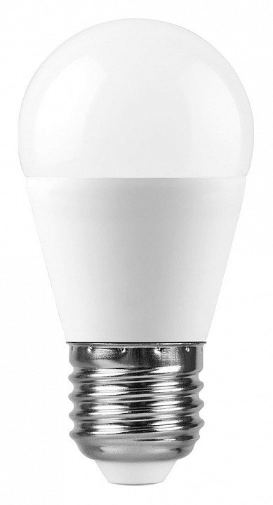 Лампа светодиодная Feron E27 11W 6400K Шар Матовая LB-750 25951. 