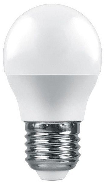 Лампа светодиодная Feron E27 7,5W 2700K Матовая LB-1407 38074. 