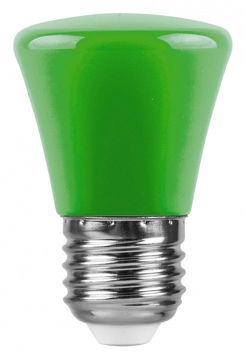 Лампа светодиодная Feron E27 1W зеленая LB-372 25912. 