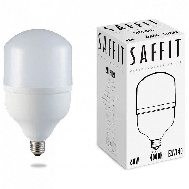 Лампа светодиодная Feron Saffit SBHP1060 E27-E40 60Вт 4000K 55096. 