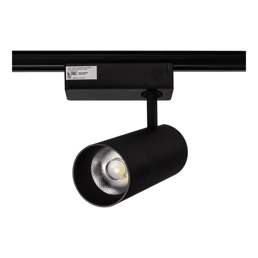 Трековый светодиодный светильник SWG TL28-BL-20-WW 005729. 