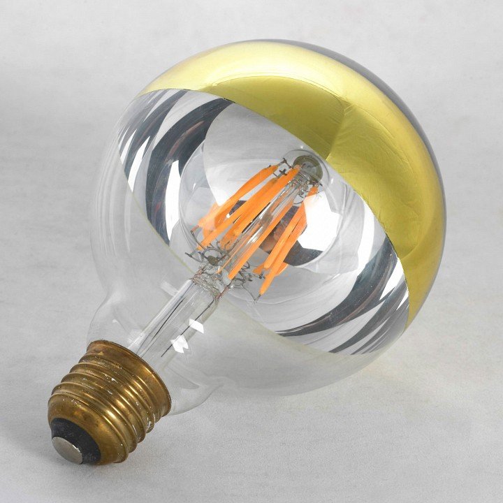 Лампа светодиодная Lussole Е27 6W 2600K золото GF-L-2107. 