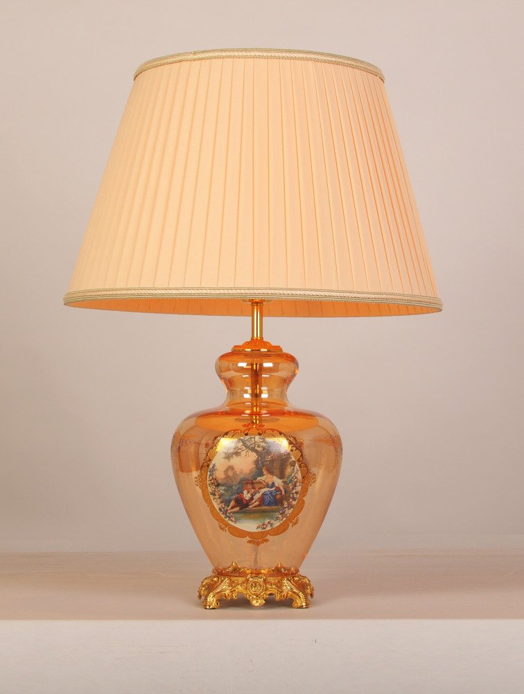 Интерьерная настольная лампа Abrasax Lilie TL.8102-1GO. 