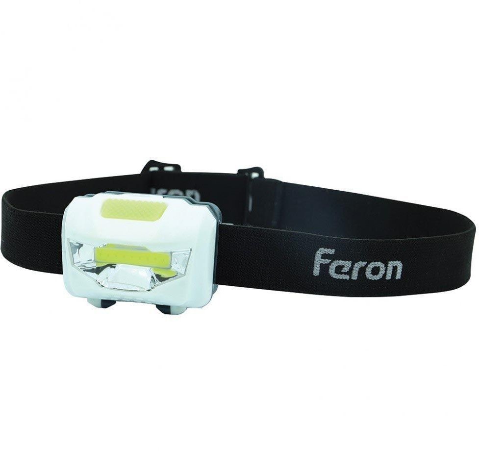 Налобный светодиодный фонарь Feron TH2300 на батарейках 60х40 120 лм 41679. 
