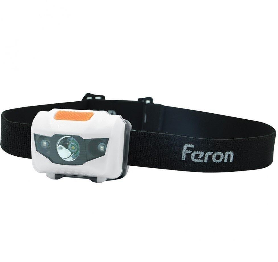 Налобный светодиодный фонарь Feron TH2302 на батарейках 70х20 120 лм 41681. 