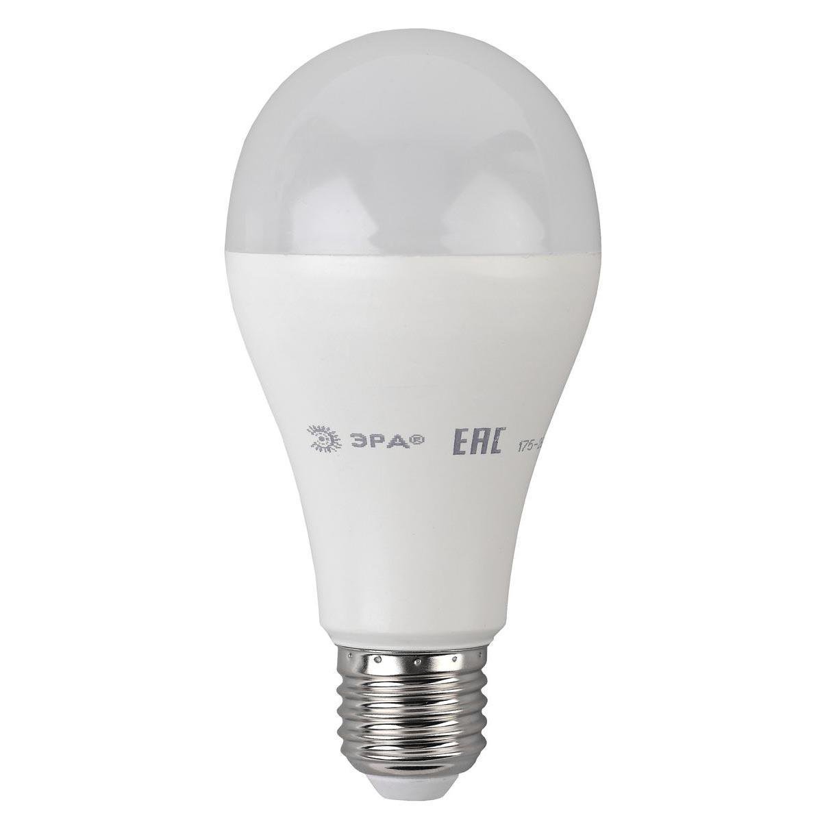 Лампа светодиодная ЭРА E27 20W 2700K матовая LED A65-20W-827-E27 R Б0050687. 