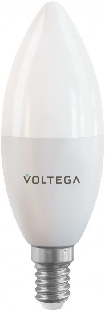 Лампа светодиодная диммируемая Voltega E14 5W 2700К матовая VG-C37E14cct-WIFI-5W 2427. 