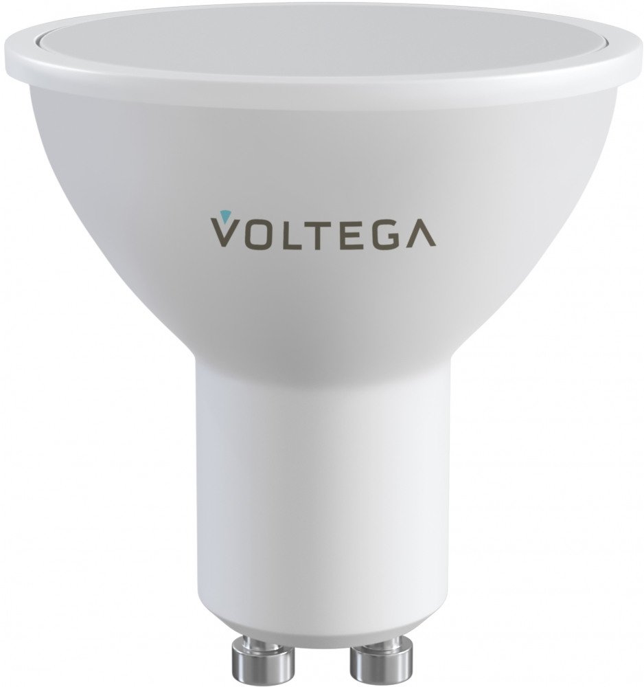 Лампа светодиодная диммируемая Voltega GU10 5W 2700К матовая VG-MR16GU10cct-WIFI-5W 2425. 