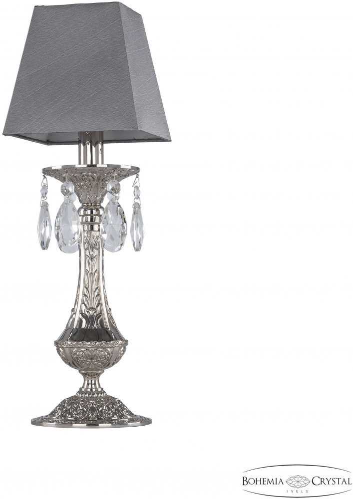 Интерьерная настольная лампа Bohemia Ivele Crystal Florence 71100L/1 Ni SQ10. 