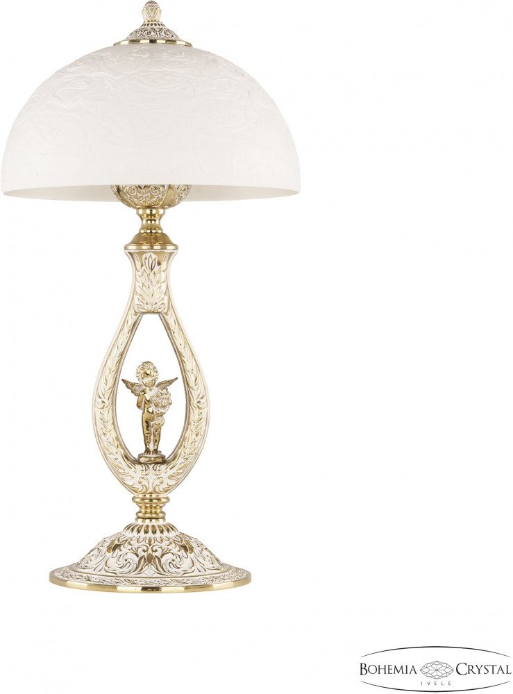 Интерьерная настольная лампа Bohemia Ivele Crystal Florence 71400L/30 GW Rose FA10M. 
