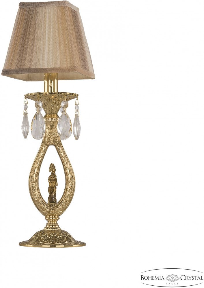 Интерьерная настольная лампа Bohemia Ivele Crystal Verona 72400L/1 G FH1S SQ8. 