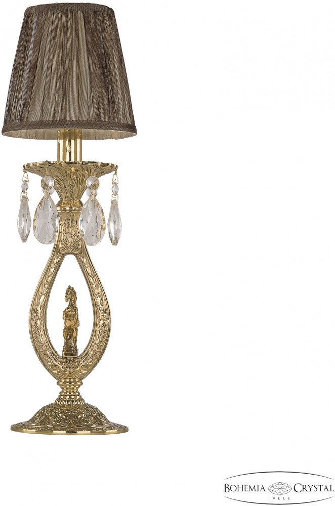 Интерьерная настольная лампа Bohemia Ivele Crystal Verona 72400L/1 G FH1S ST9. 