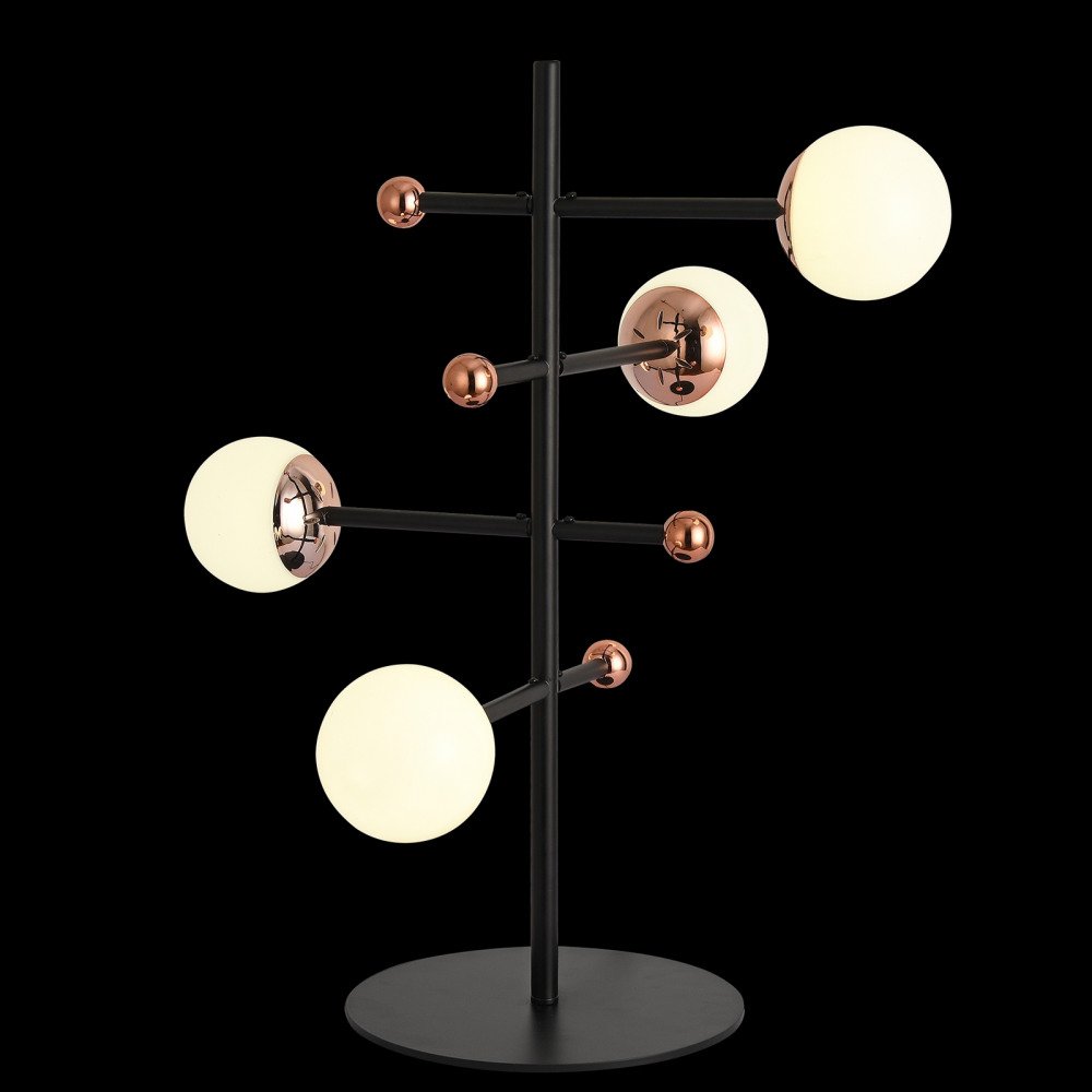 Интерьерная настольная лампа Natali Kovaltseva Loft Led LED LAMPS 81344/1T GOLD BLACK. 
