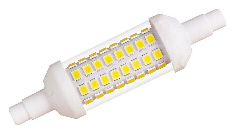 Лампочка светодиодная Uniel LED-J78-6W/4000K/R7s/CL PLZ06WH картон. 