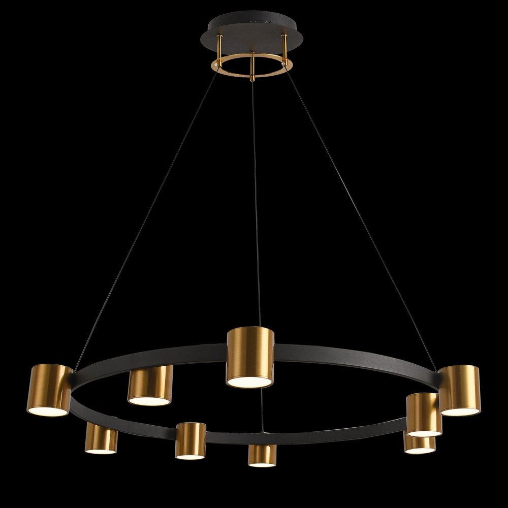Подвесная люстра Natali Kovaltseva Loft Led LED LAMPS 81129/7C BRASS BLACK. 