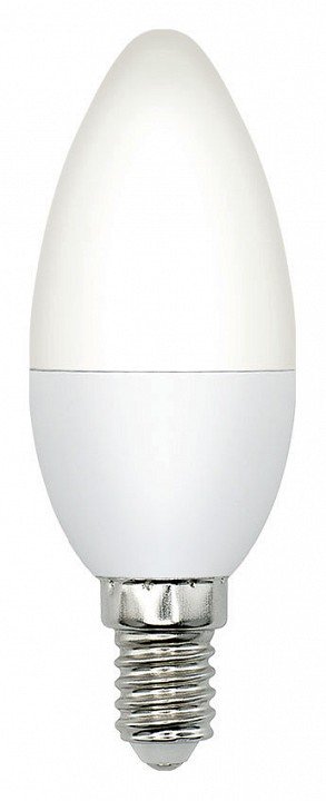 Лампа светодиодная Volpe E14 5W 3000K матовая LED-C37-5W/3000K/E14/FR/SLS UL-00008792. 