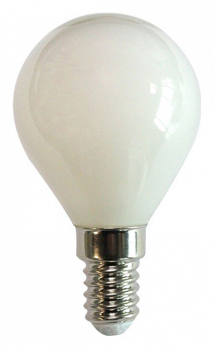 Лампа светодиодная филаментная Volpe E14 6W 4000K матовая LED-G45-6W/4000K/E14/FR/SLF UL-00008315. 