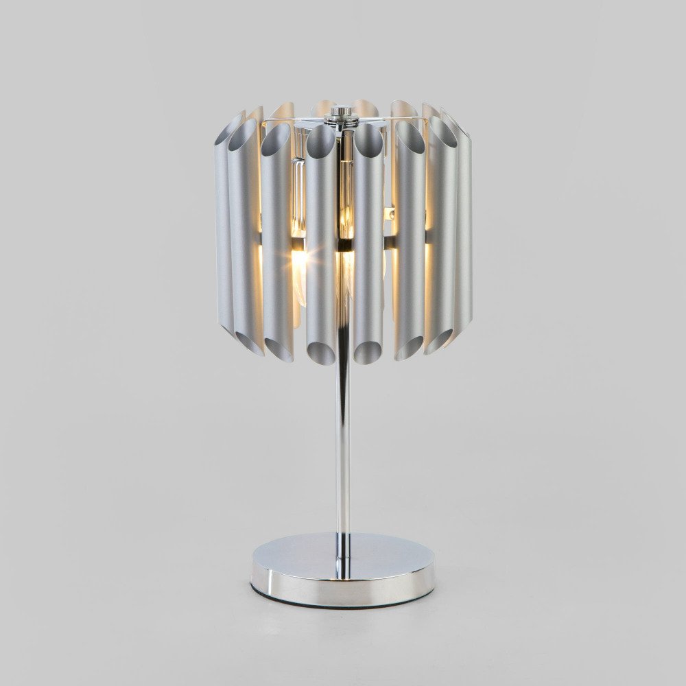 Интерьерная настольная лампа Bogates Castellie 01107/3 серебро. 