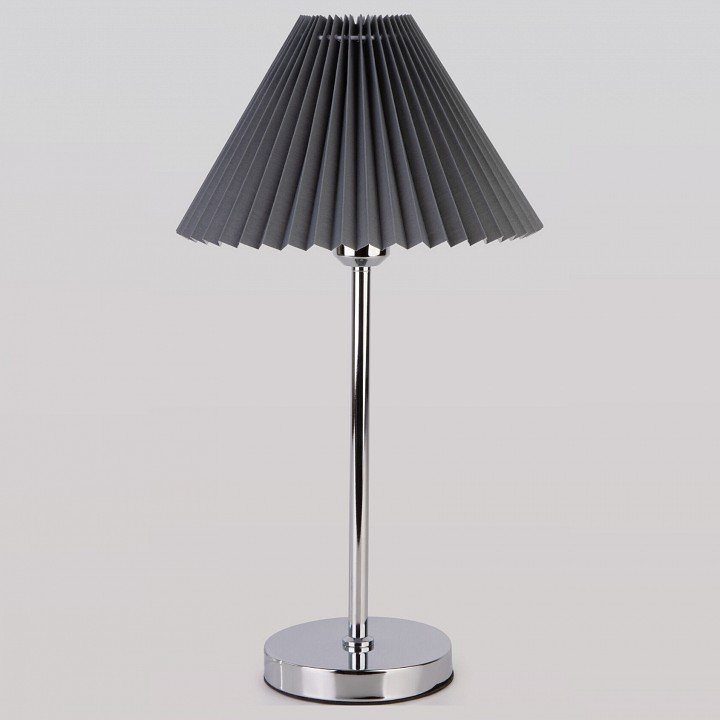 Интерьерная настольная лампа Eurosvet Peony 01132/1 хром/графит. 