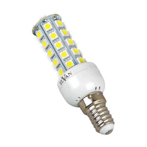 Лампа светодиодная Elvan E14 7W 6400K прозрачная E14-7W-6400K-32LED. 