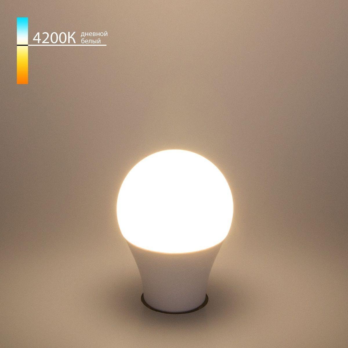 Лампа светодиодная Elektrostandard E27 12W 4200K матовая 4690389185502. 