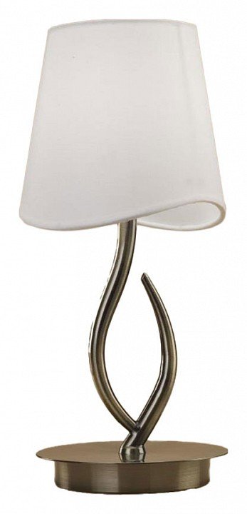 Настольная лампа Mantra Ninette Antique Brass - Cream Shade 1937. 