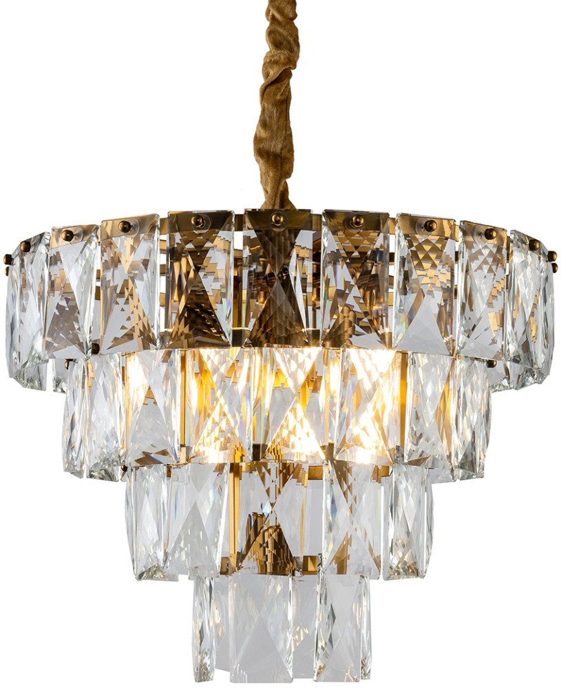 Подвесная люстра DeLight Collection Amazone KG1113P-7 brass/clear. 