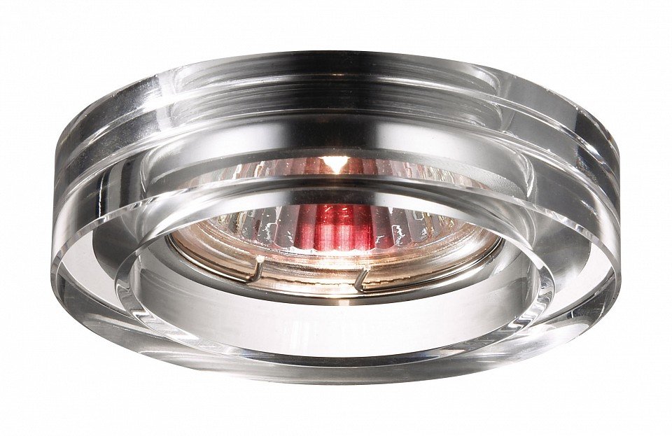 Точечный встраиваемый светильник Novotech Glass 369477. 