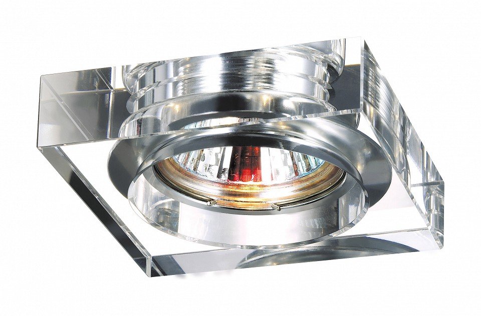 Точечный встраиваемый светильник Novotech Glass 369482. 