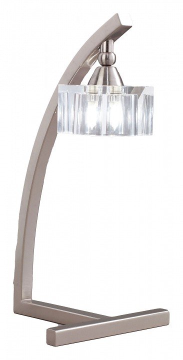 Настольная лампа Mantra Cuadrax Sn Optical Glass 1114. 