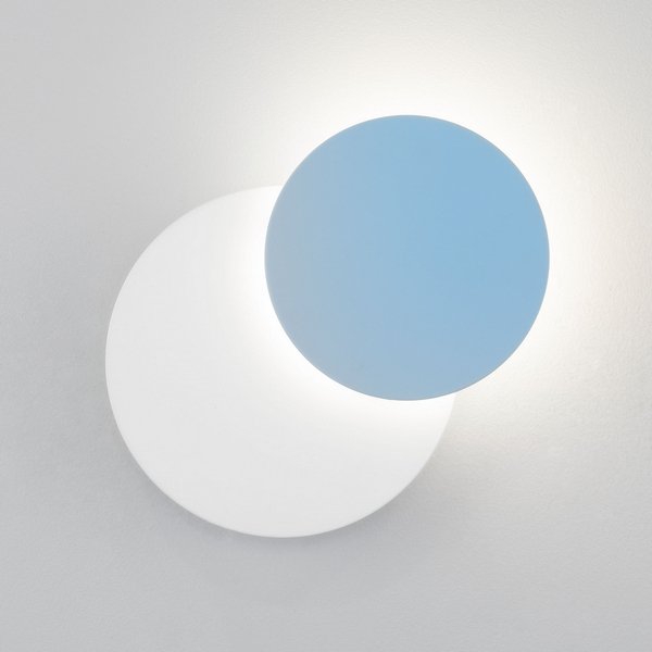 Настенный светодиодный светильник Eurosvet Figure 40135/1 белый/голубой. 