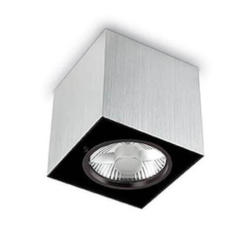 Потолочный светильник Ideal Lux Mood PL1 Small Square Alluminio. 