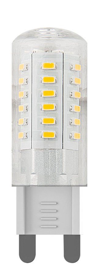 Светодиодная лампа G9 3W 2800К кукуруза прозрачная VG9-K1G9warm3W 6989. 