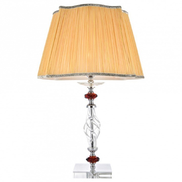 Настольная лампа Crystal Lux Catarina LG1 Gold/Transparent-Cognac. 