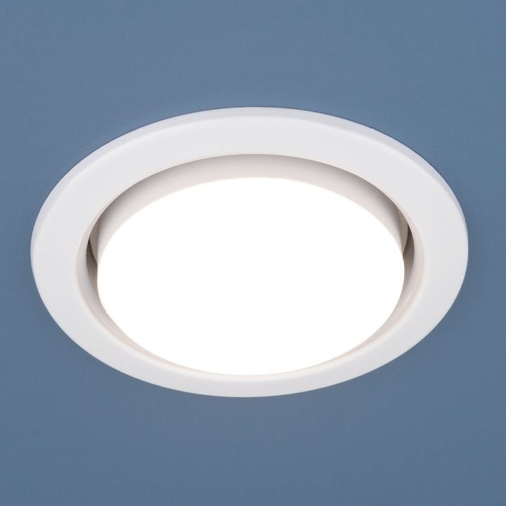Встраиваемый светильник Elektrostandard 1035 GX53 WH белый 4690389067549. 