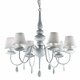 Подвесная люстра Ideal Lux Blanche SP6 Bianco. 