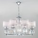 Подвесная люстра Eurosvet Zaffiro 10099/8 хром/прозрачный хрусталь Strotskis. 