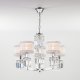 Подвесная люстра Eurosvet Zaffiro 10099/5 хром/прозрачный хрусталь Strotskis. 