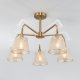 Потолочная люстра Eurosvet Alicante 60082/5 золотая бронза. 