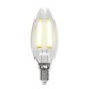 Лампа светодиодная Uniel (UL-00001373) E14 6W 4000K прозрачная LED-C35-6W/NW/E14/CL PLS02WH. 