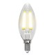 Лампа светодиодная Uniel (UL-00002198) E14 6W 4000K прозрачная LED-C35-6W/NW/E14/CL GLA01TR. 