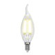 Лампа светодиодная Uniel (UL-00002199) E14 6W 3000K прозрачная LED-CW35-6W/WW/E14/CL GLA01TR. 